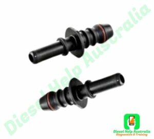 2 x male connectors with oring