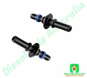 2 male 7.89mm connectors