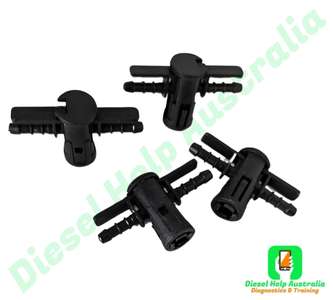 common rail diesel Bosch Piezo 2 way Return Leak Off / waste joint
